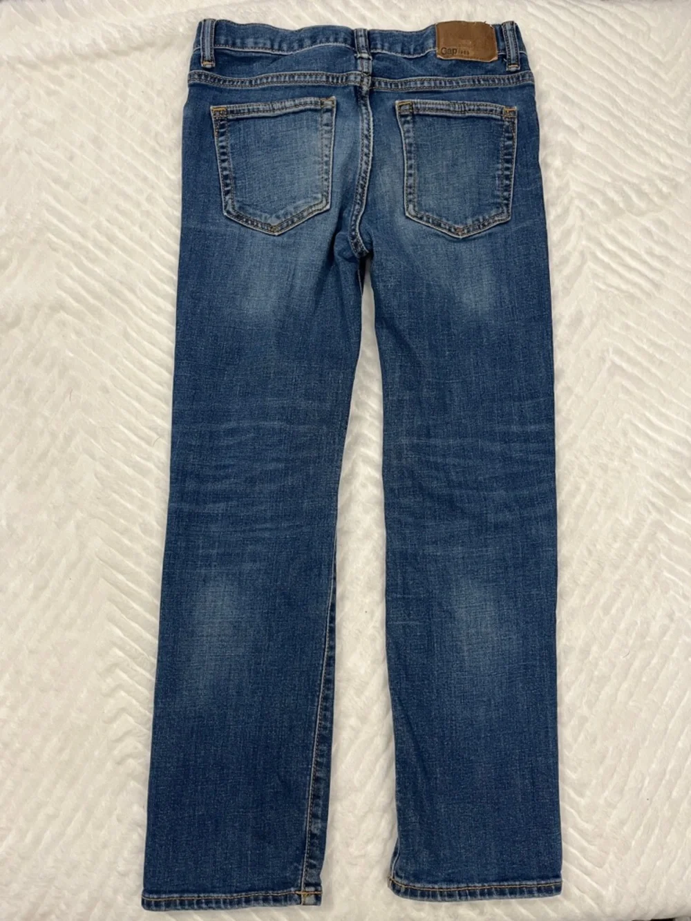Girls Gap Classic Midwash Blue Straight Jeans Size 8 slide‎ closure